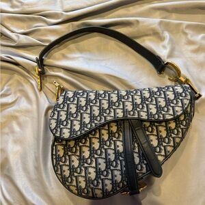 Dior navy Saddle Bag